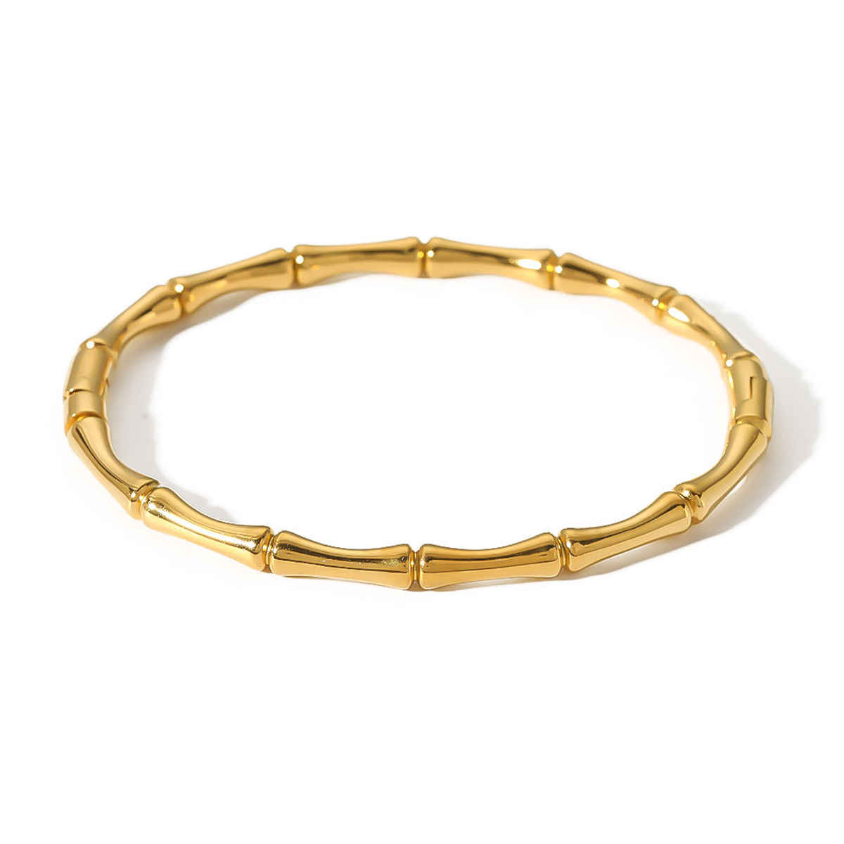 Beautynx Golden Bamboo Anti tarnish Bracelet | BNX-BR-0010 - Gold
