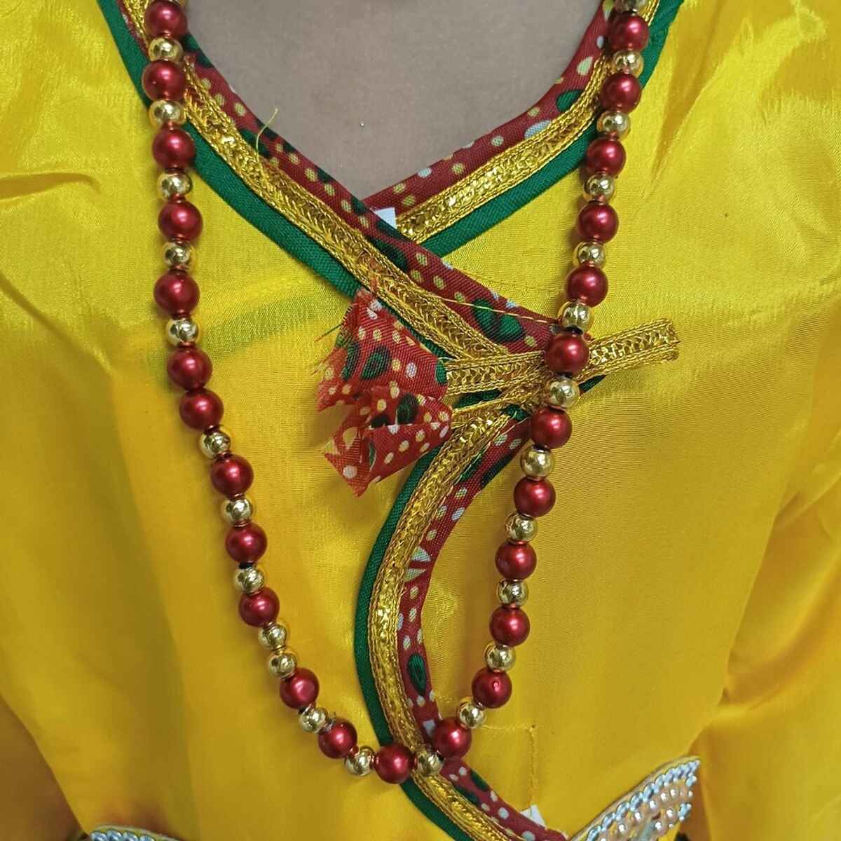 Kids Mala With Moti Work - 28 Cm