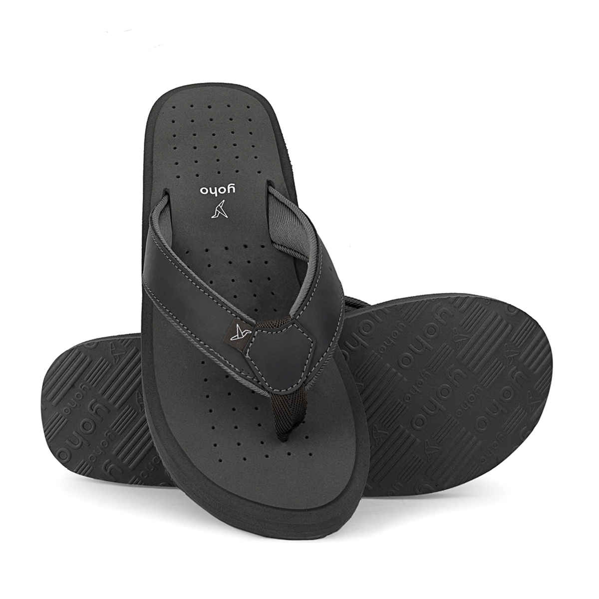 Yoho Men Slippers ArchFlex | Monsoon Grey | UK 6