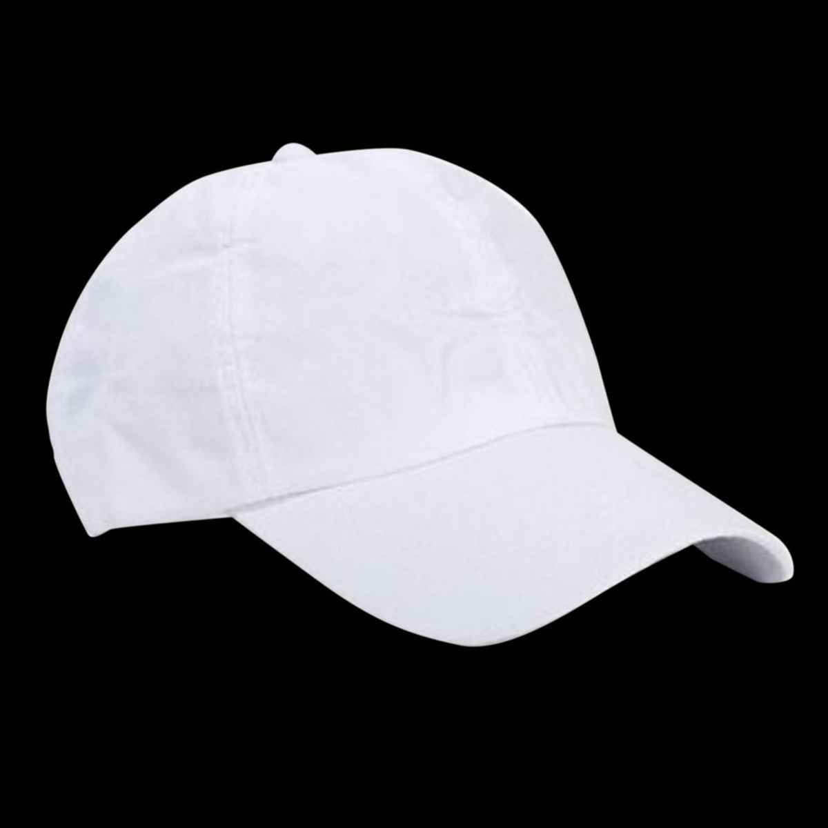 Blynk Unisex Solid Baseball Cap with Adjuable Back | White
