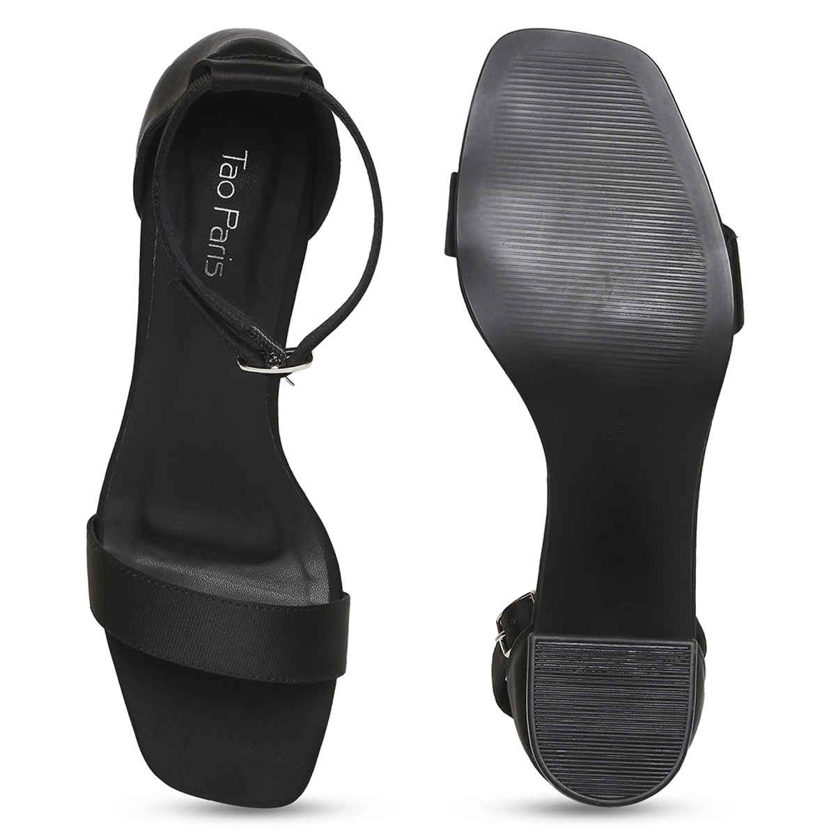 Tao Paris Women Black Solid Heels Women's Black | UK4