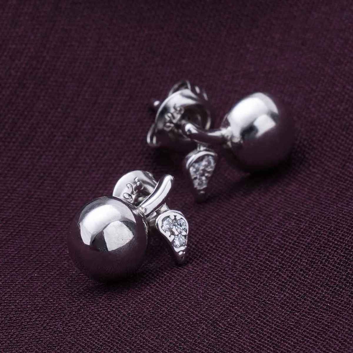 Palmonas Cherry Berry Stud Earrings- 925 Silver