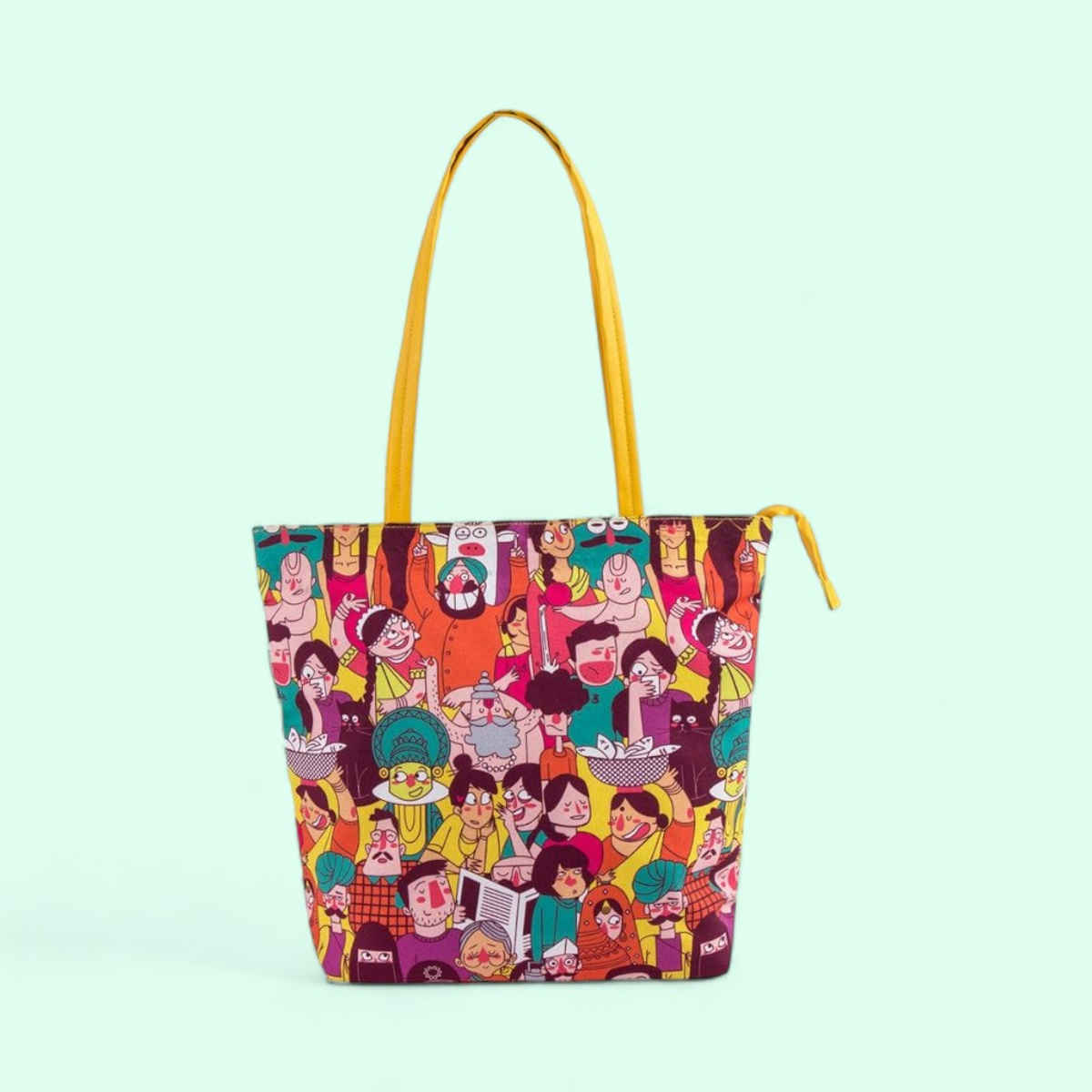 Chumbak Women's Polyester 20 L Shoulder Handle Tote Bag | Assorted - Free Size