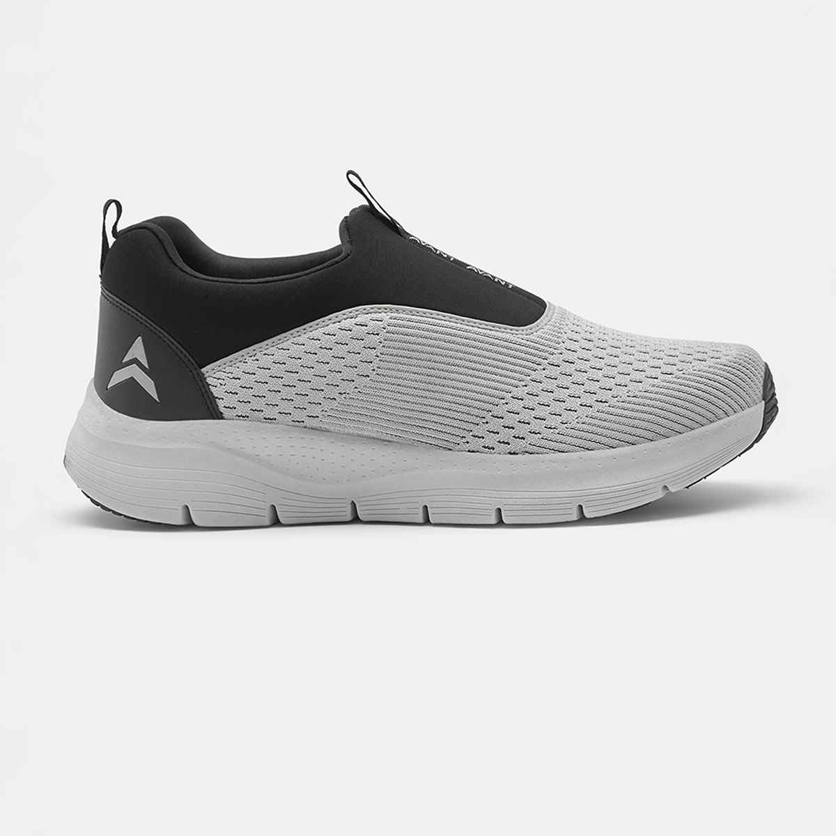 Avant Men's Sigma Slip on Walking Shoes | Light Grey-Black | UK 10