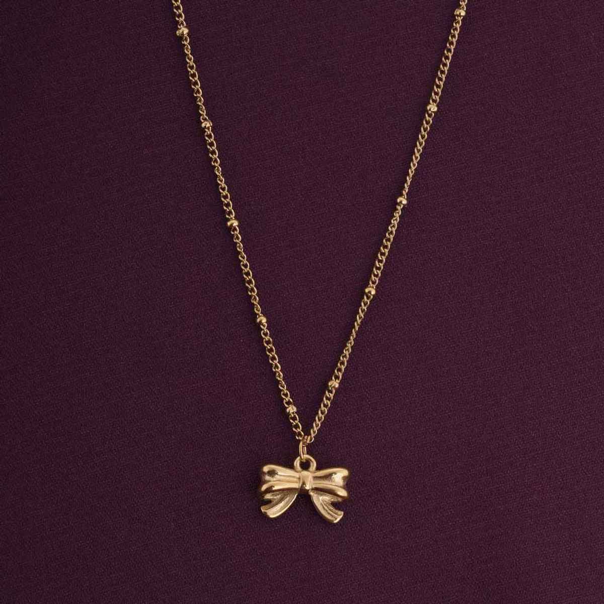 PALMONAS Ribbon Pendant Necklace