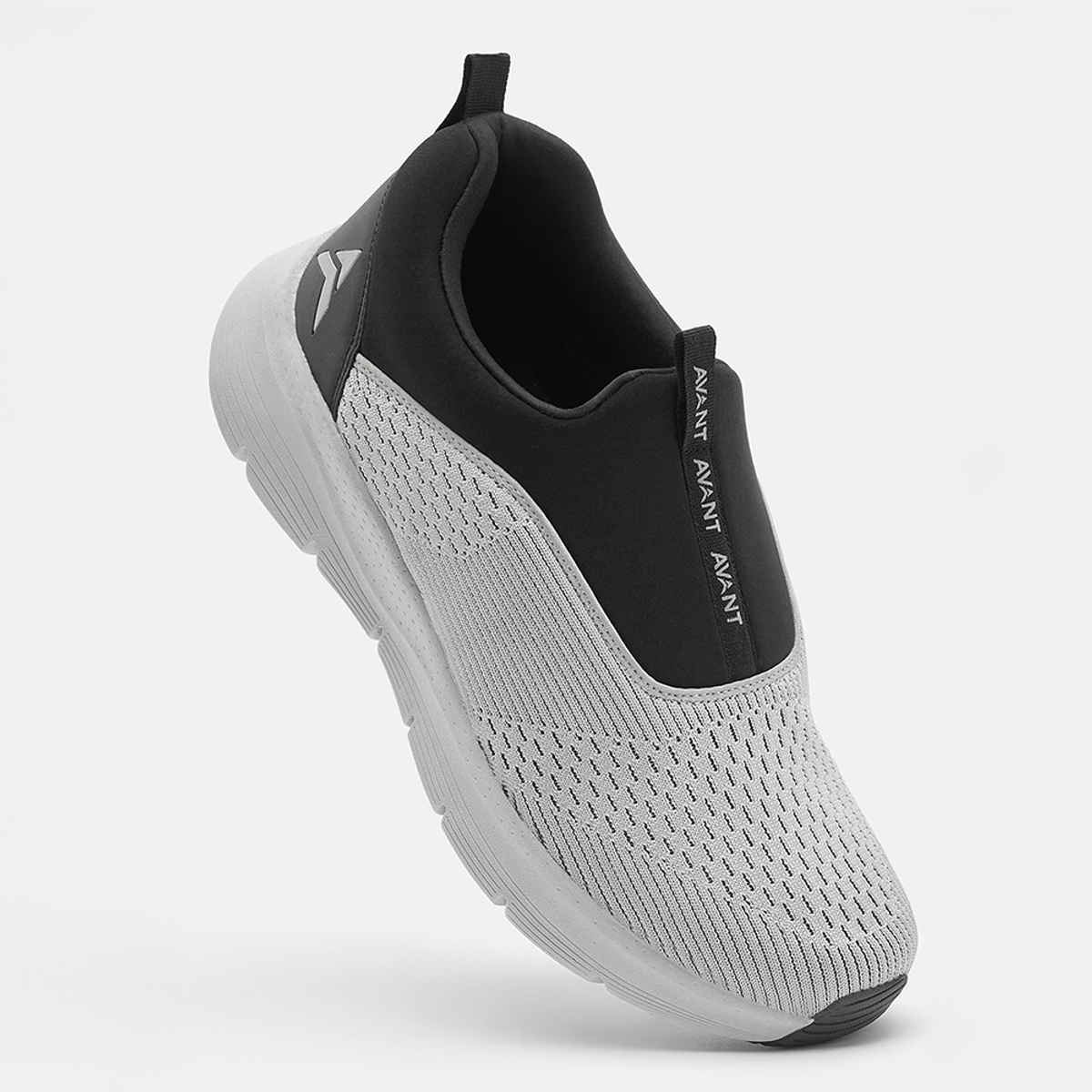 Avant Men's Sigma Slip on Walking Shoes | Light Grey-Black | UK 10