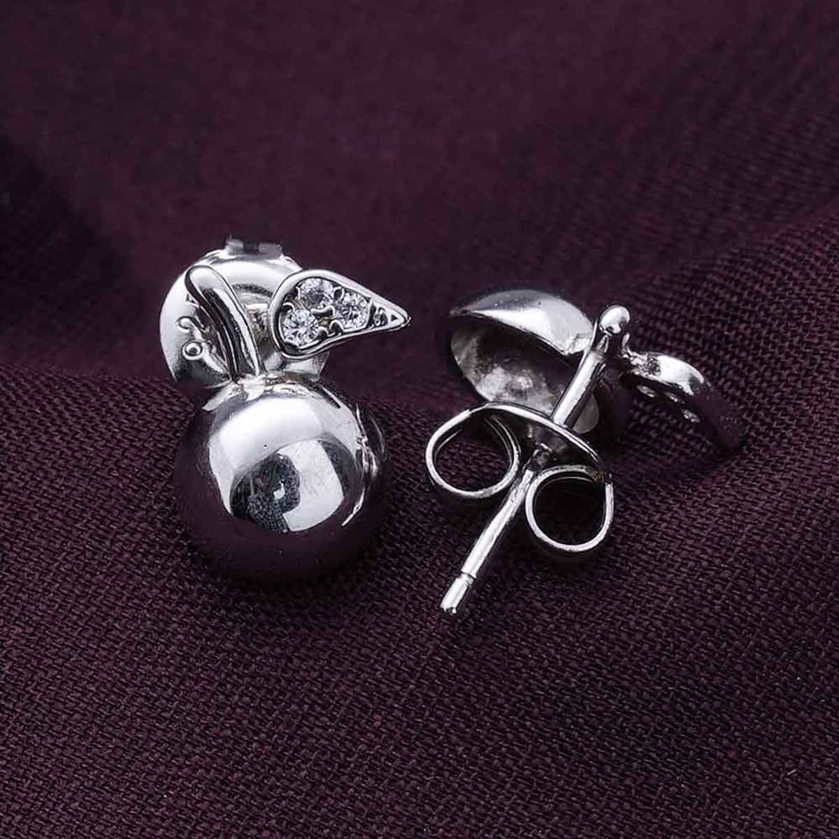 Palmonas Cherry Berry Stud Earrings- 925 Silver