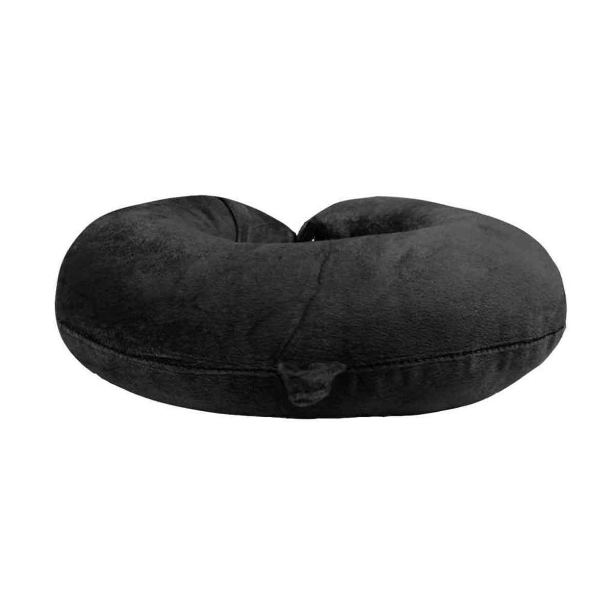 Billebon Premium Fibre Filled Round Travel Neck Pillow| Black
