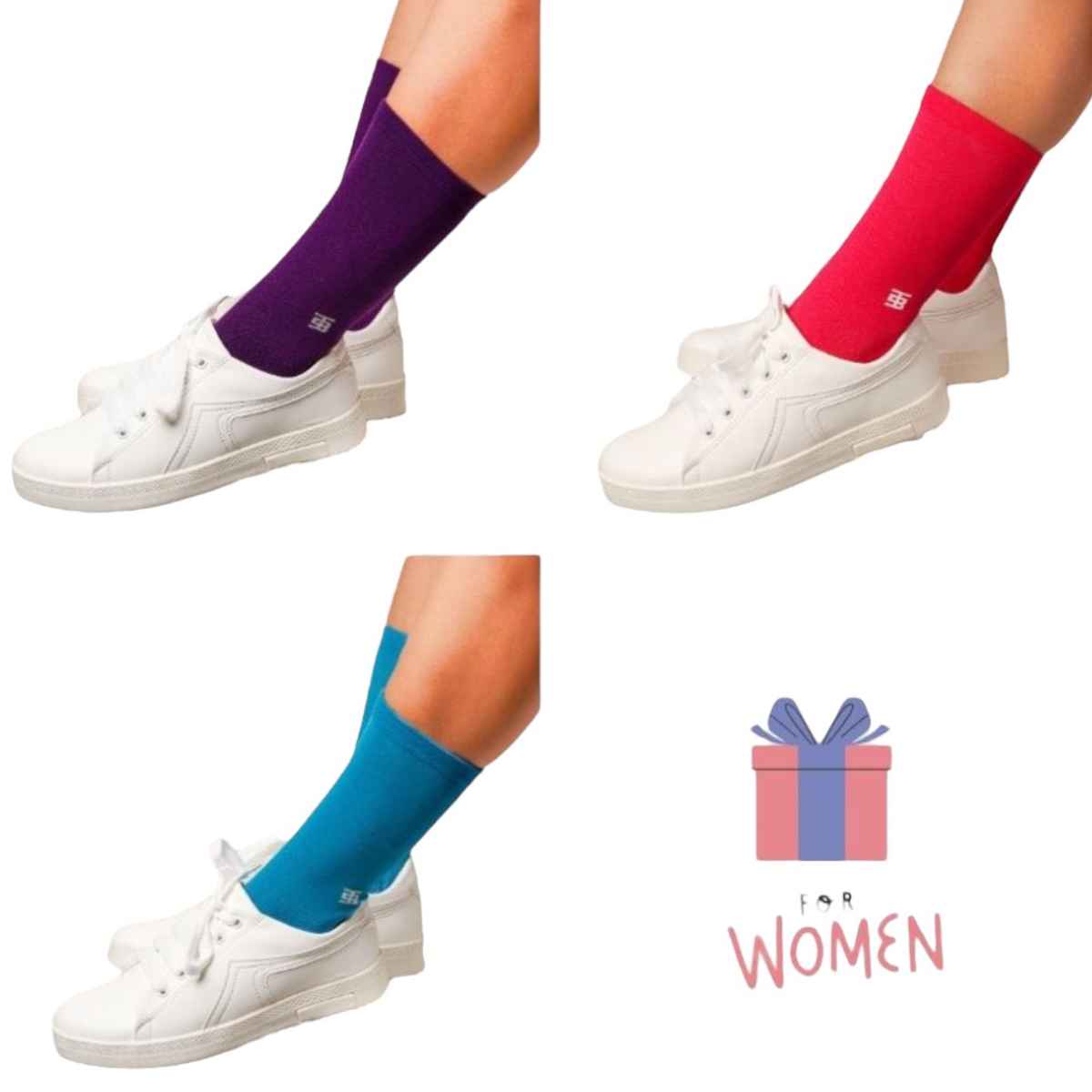 Socksoho Women's Solid 95% Scottish Lisle Cotton and 5% Spandex Socks | Assorted - UK 4 - 8