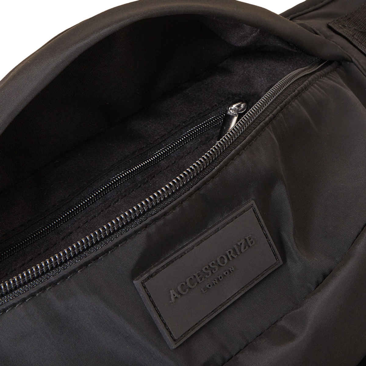 Accessorize London Women's Bum Bag In Recycled Nylon | Black