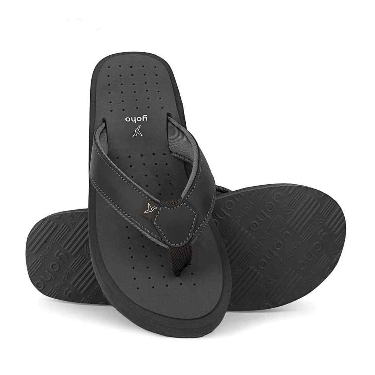 Yoho Men Slippers ArchFlex | Monsoon Grey | UK 9