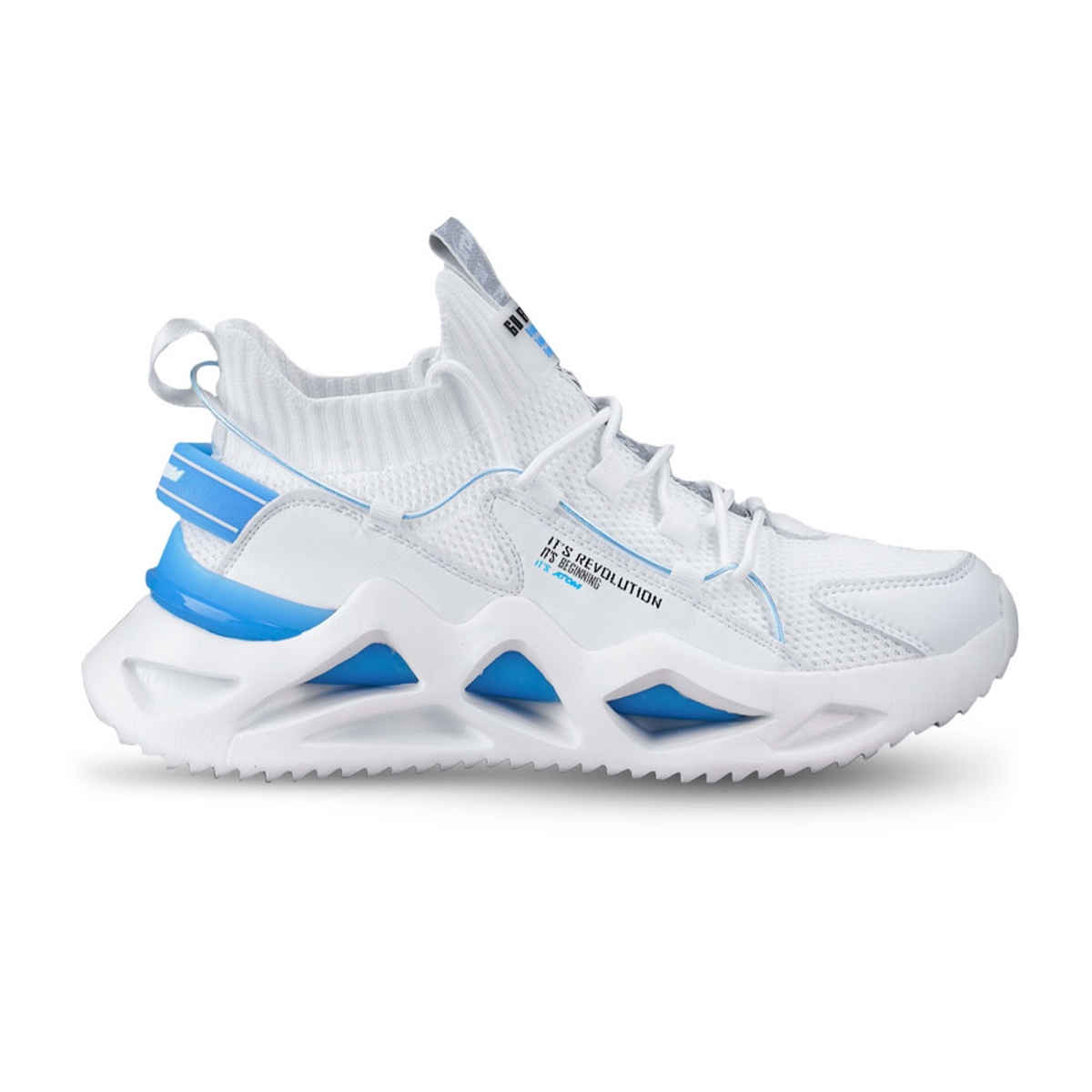 Atom Men's White Casual Sneakers | UK 9