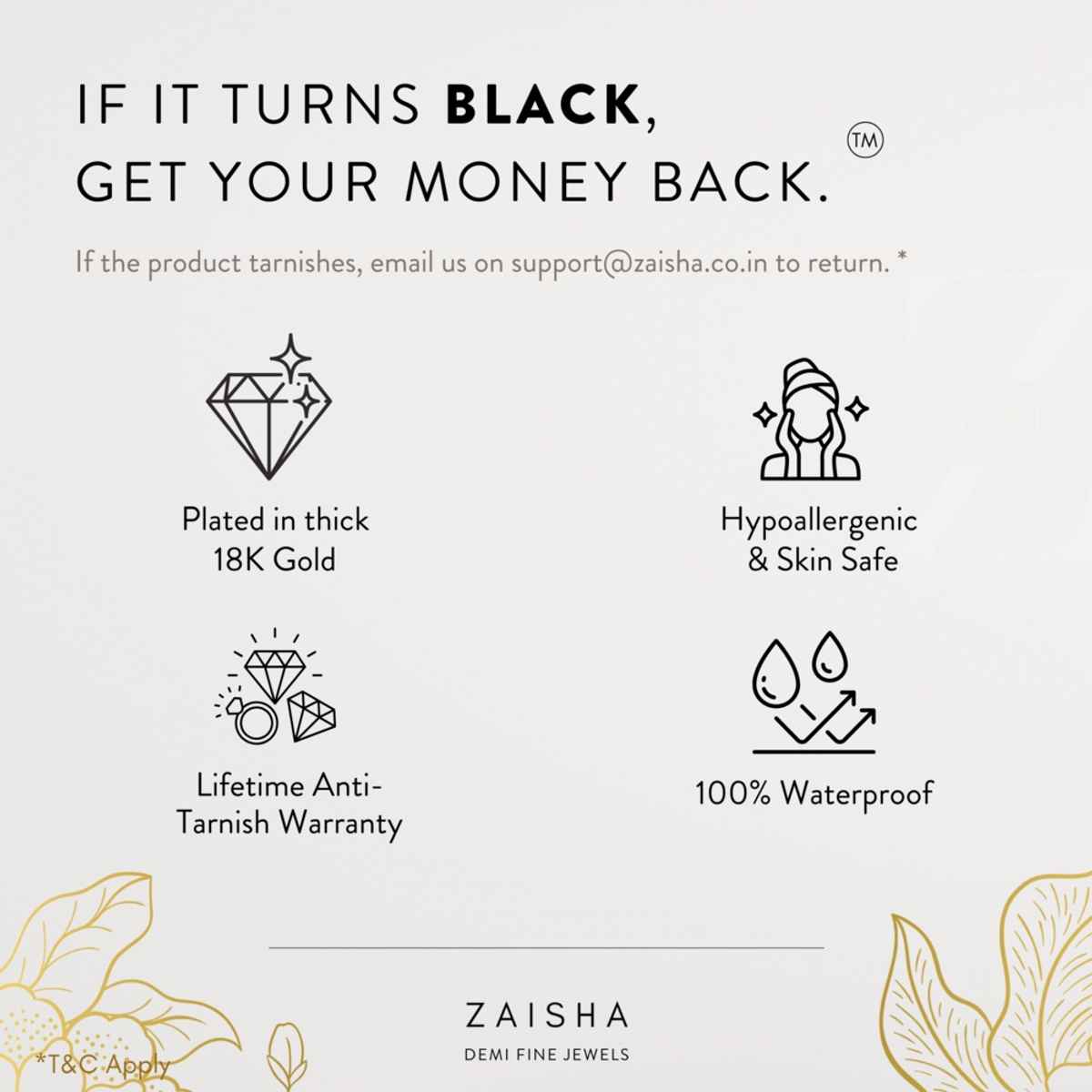 ZAISHA 18K Gold Plated Black Onyx Multilayer Necklace | Birthday | Anniversary | Valentines gift