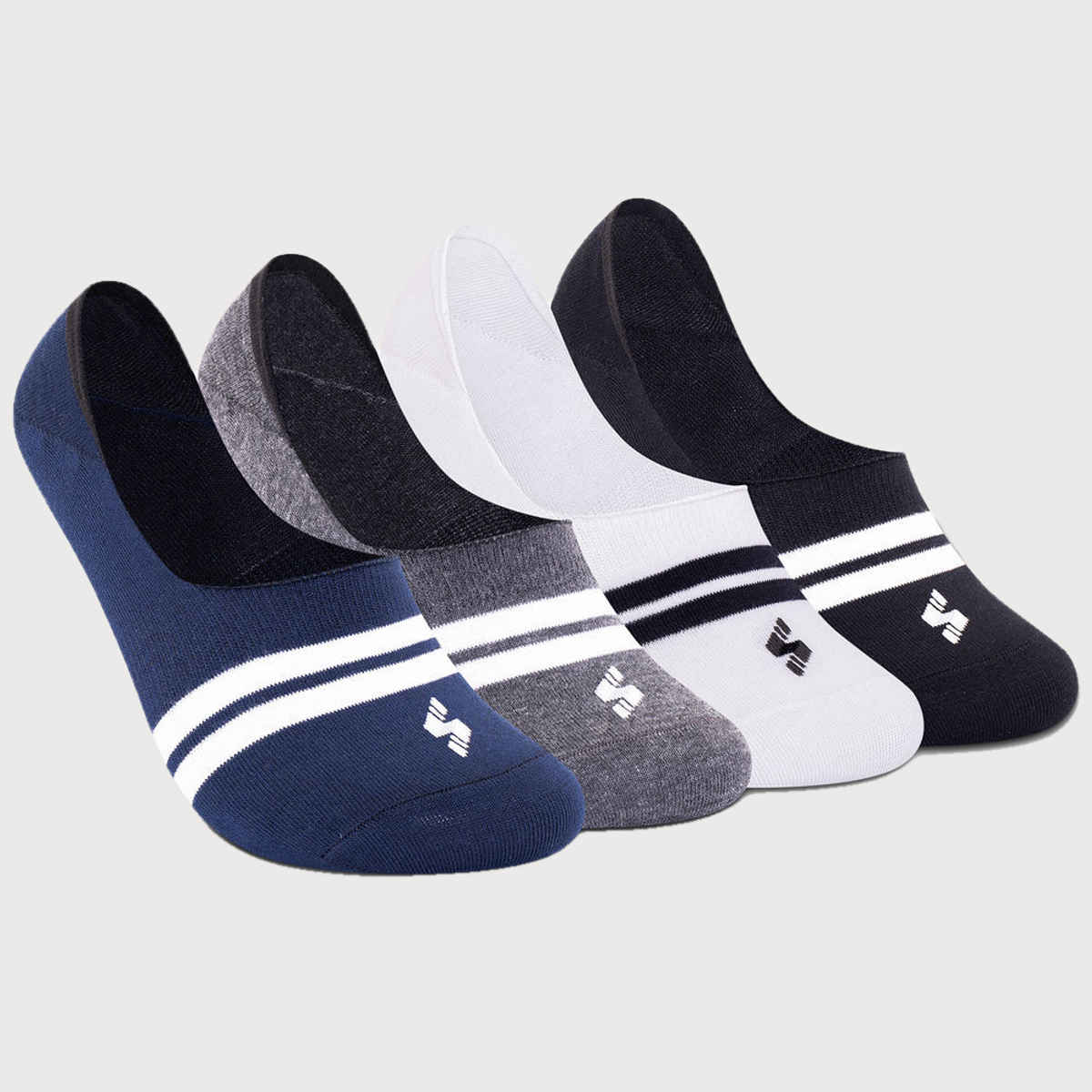 Supersox Men's Combed Cotton Loafer Socks | Multicolour - Free Size