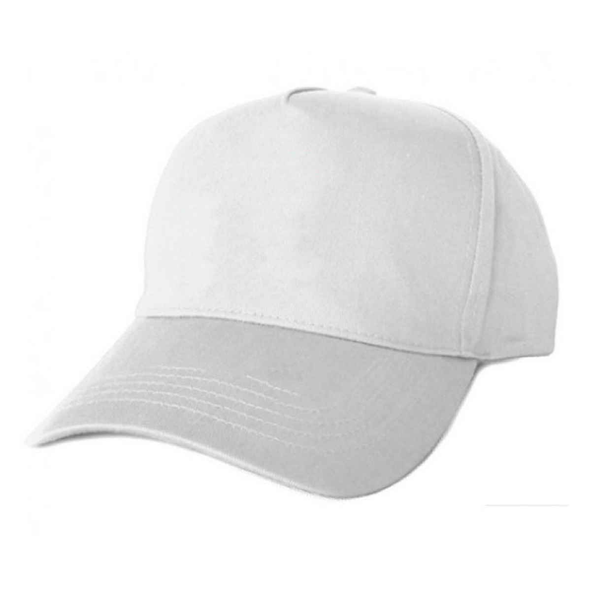 Blynk Unisex Solid Baseball Cap with Adjuable Back | White