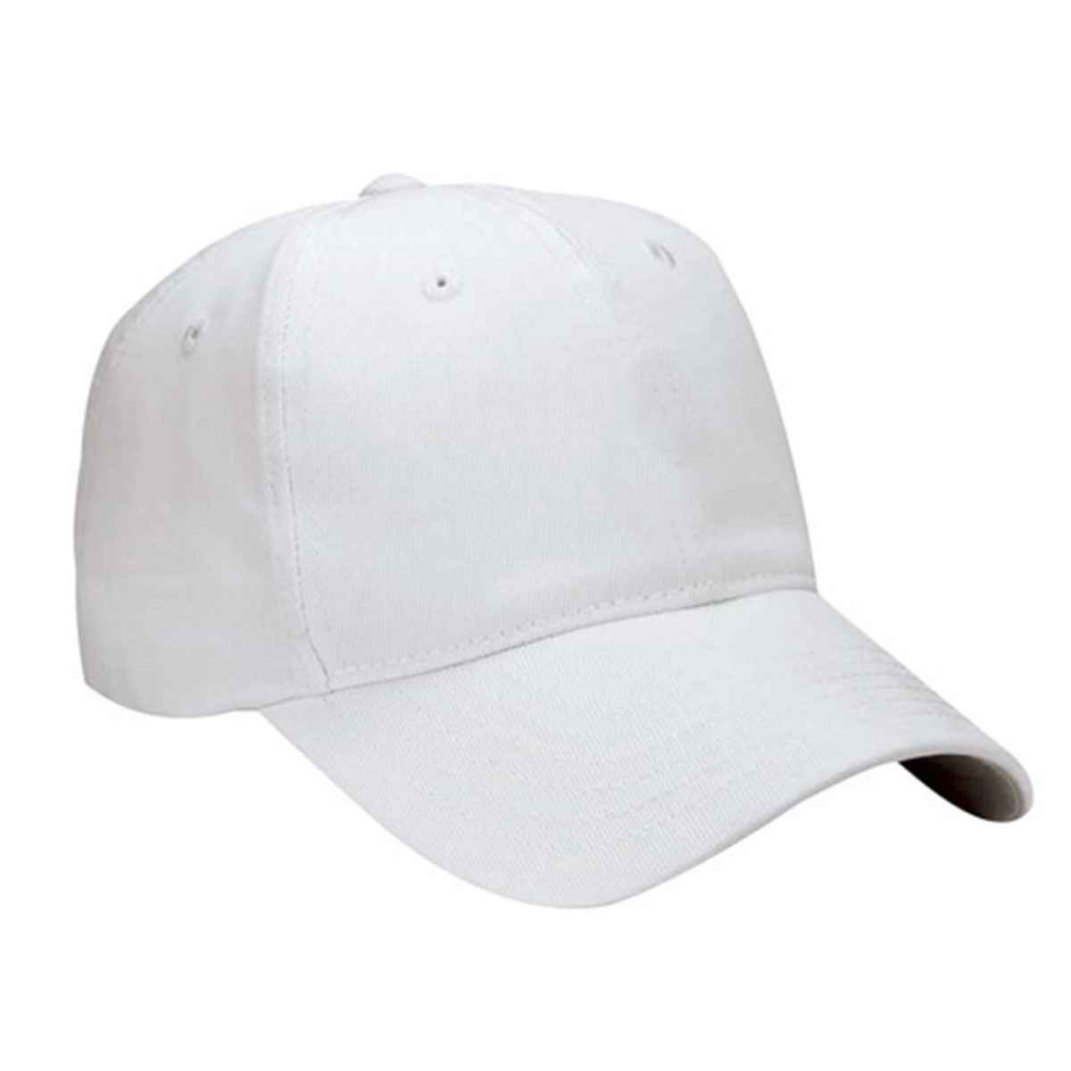 Blynk Unisex Solid Baseball Cap with Adjuable Back | White