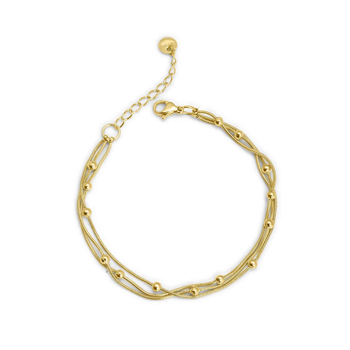 Palmonas Beaded Beauty Layred Chain Bracelet