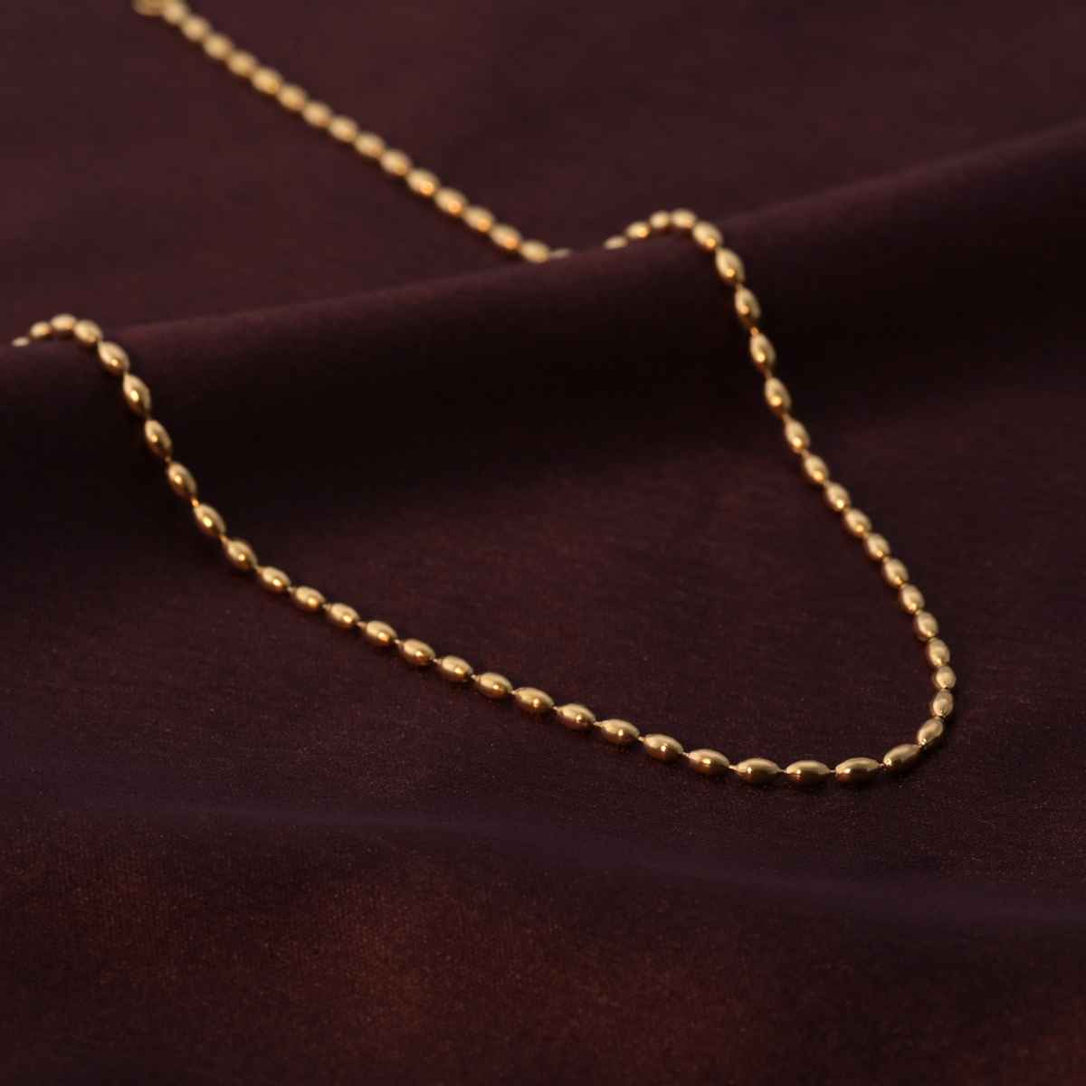 Palmonas Gold Beaded Necklace