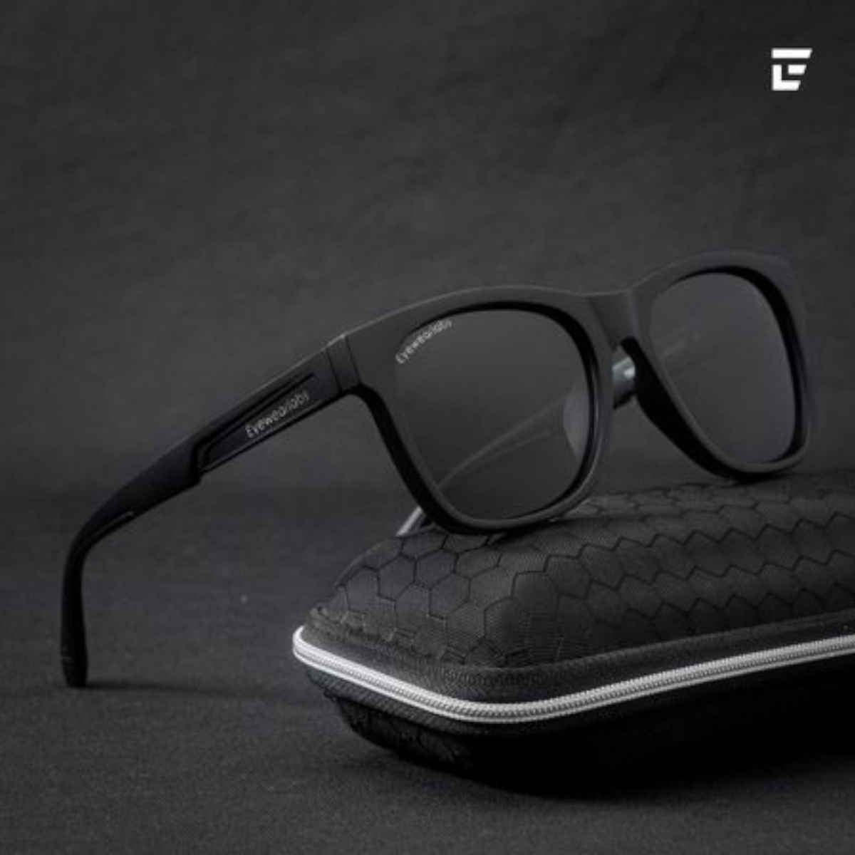 Eyewearlabs Men Sunglassses Gravity Matte Black Square