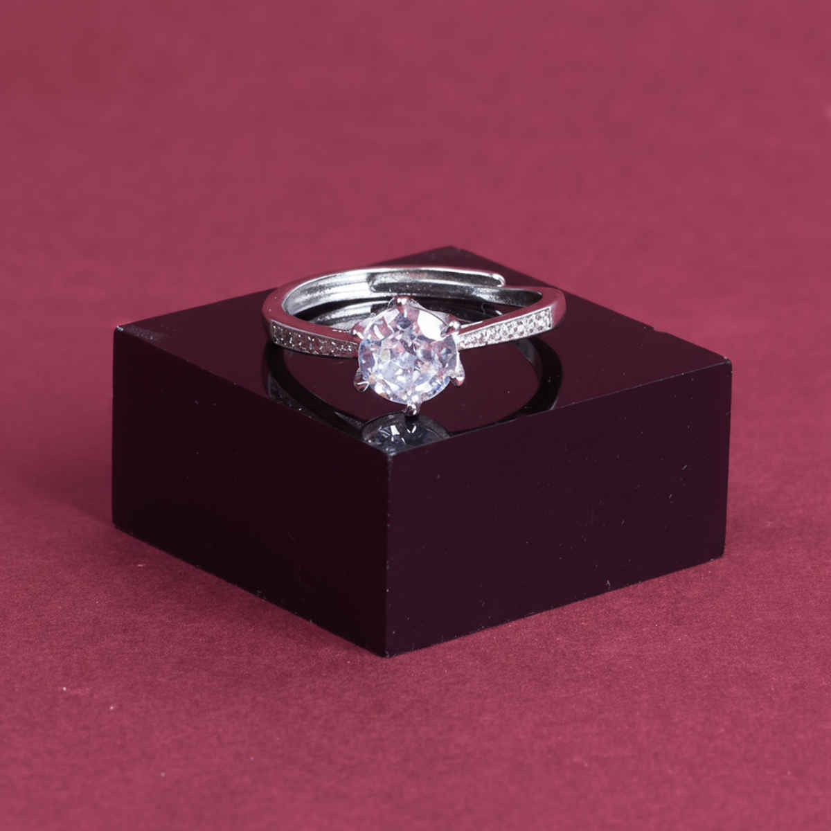 SALTY Luster Promise Ring for Women and Girls| Anti-Tarnish| Silver