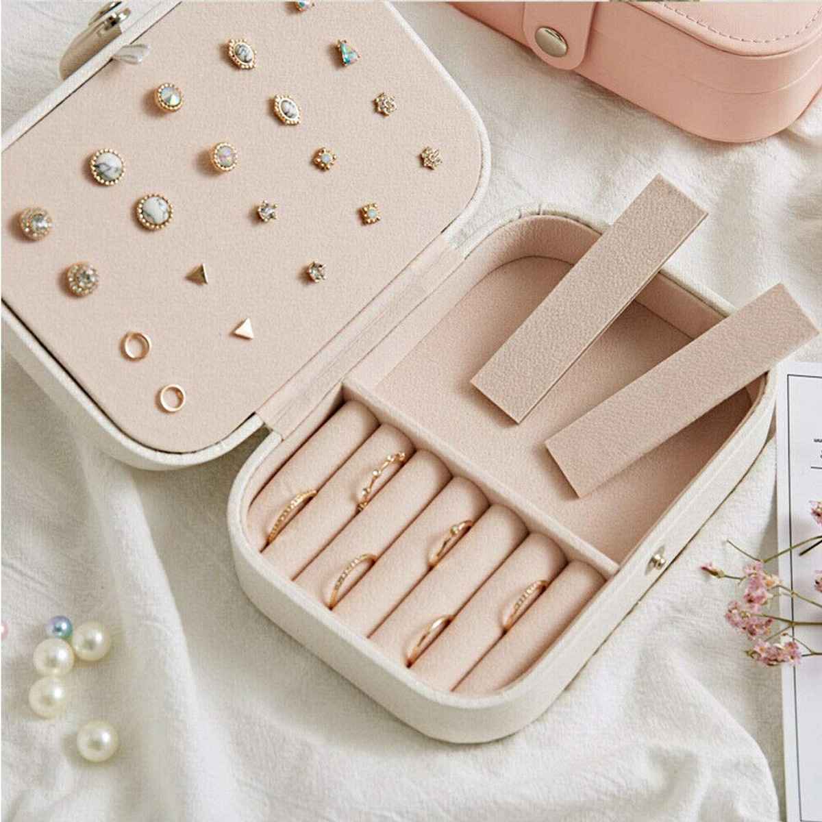 Shining Diva Fashion Pu Leather Storage Case Jewellery Organisers Box for Women | Box1002