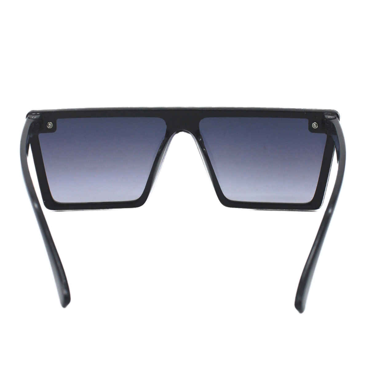 Se7en Unisex Geometric Plastic Sunglasses | Black - Free Size