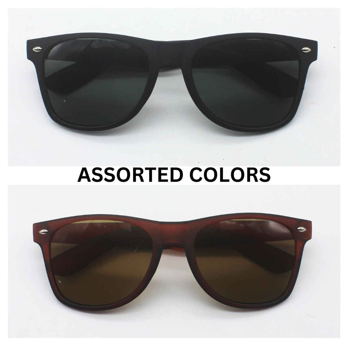 Se7en Unisex Geometric Plastic Sunglasses | Blue - L