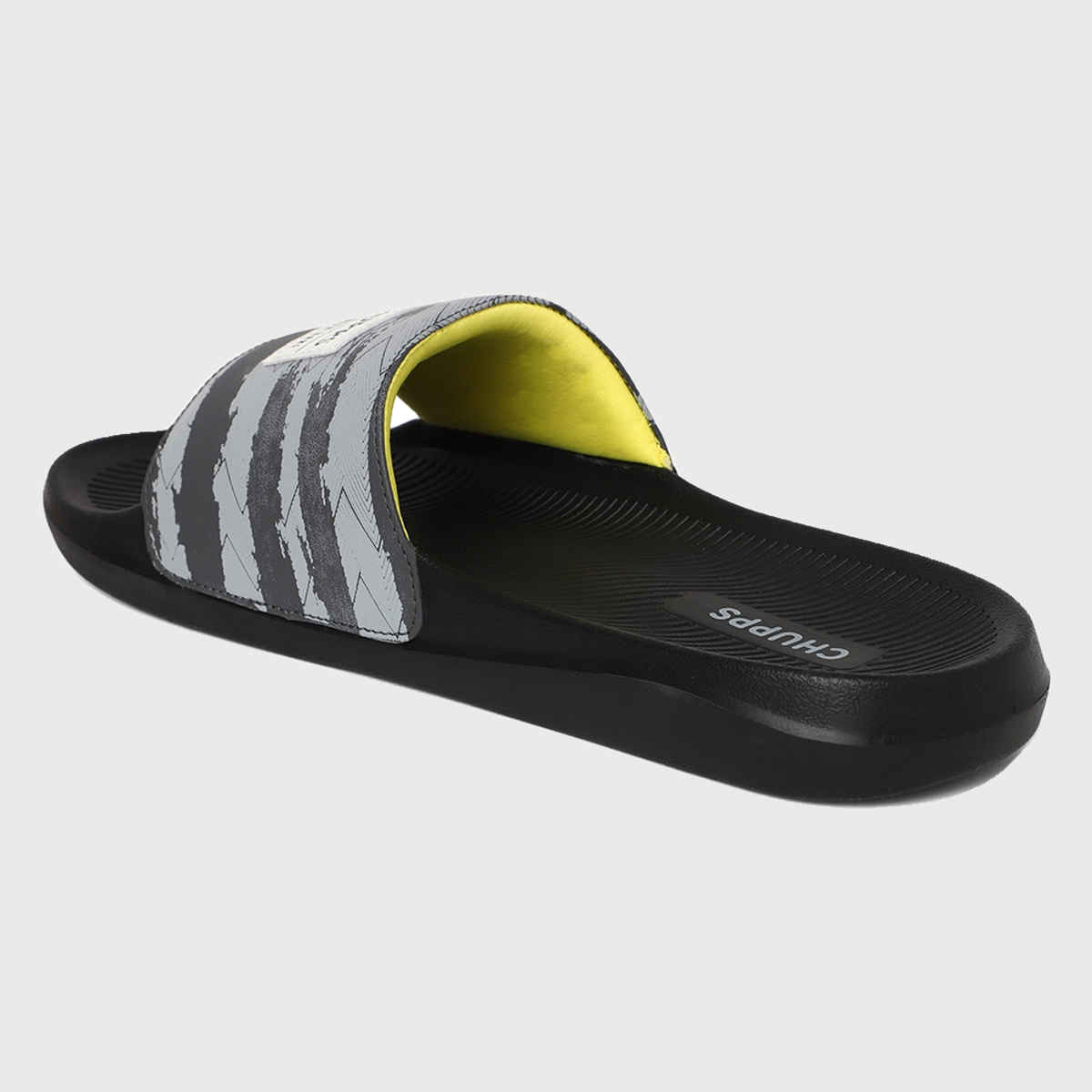 Chupps Traction Black and Grey Men's Casual Slider - UK 8