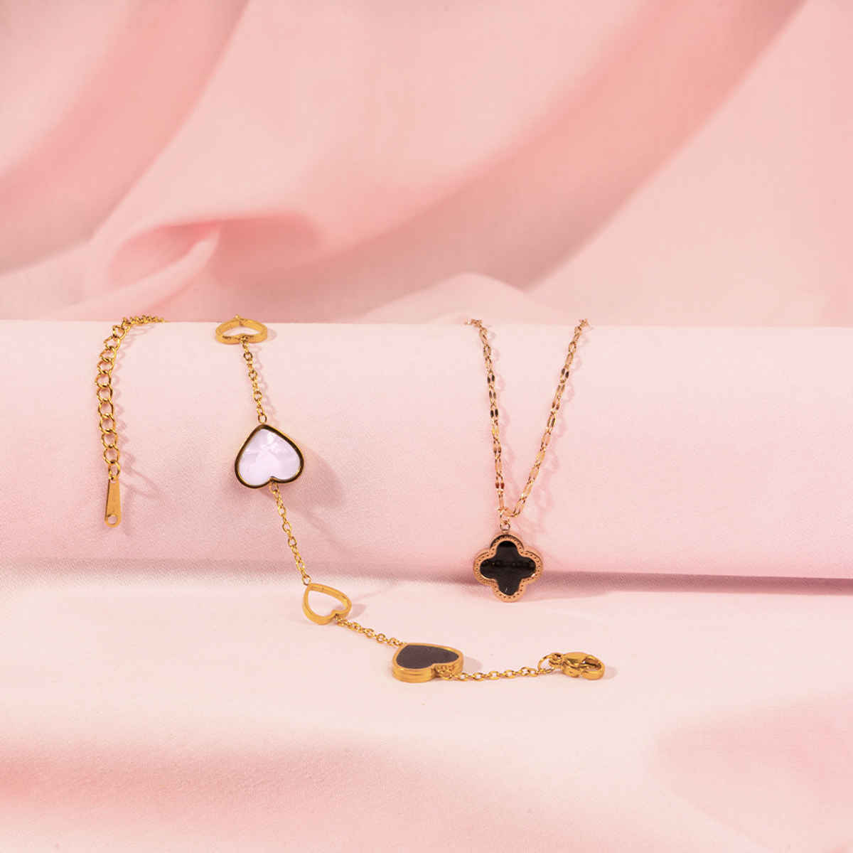 Salty Midnight Enchantress Necklace and Bracelet Set for Mothers Day | Silver