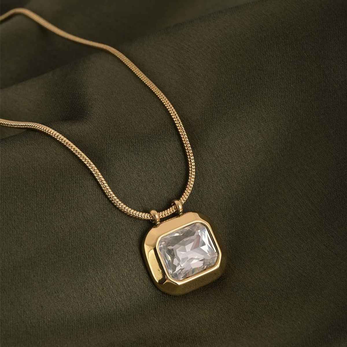 Palmonas Octagon Diamond Necklace