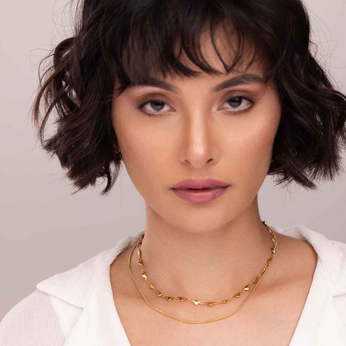 PALMONAS Love Embrace Two Layered Necklace