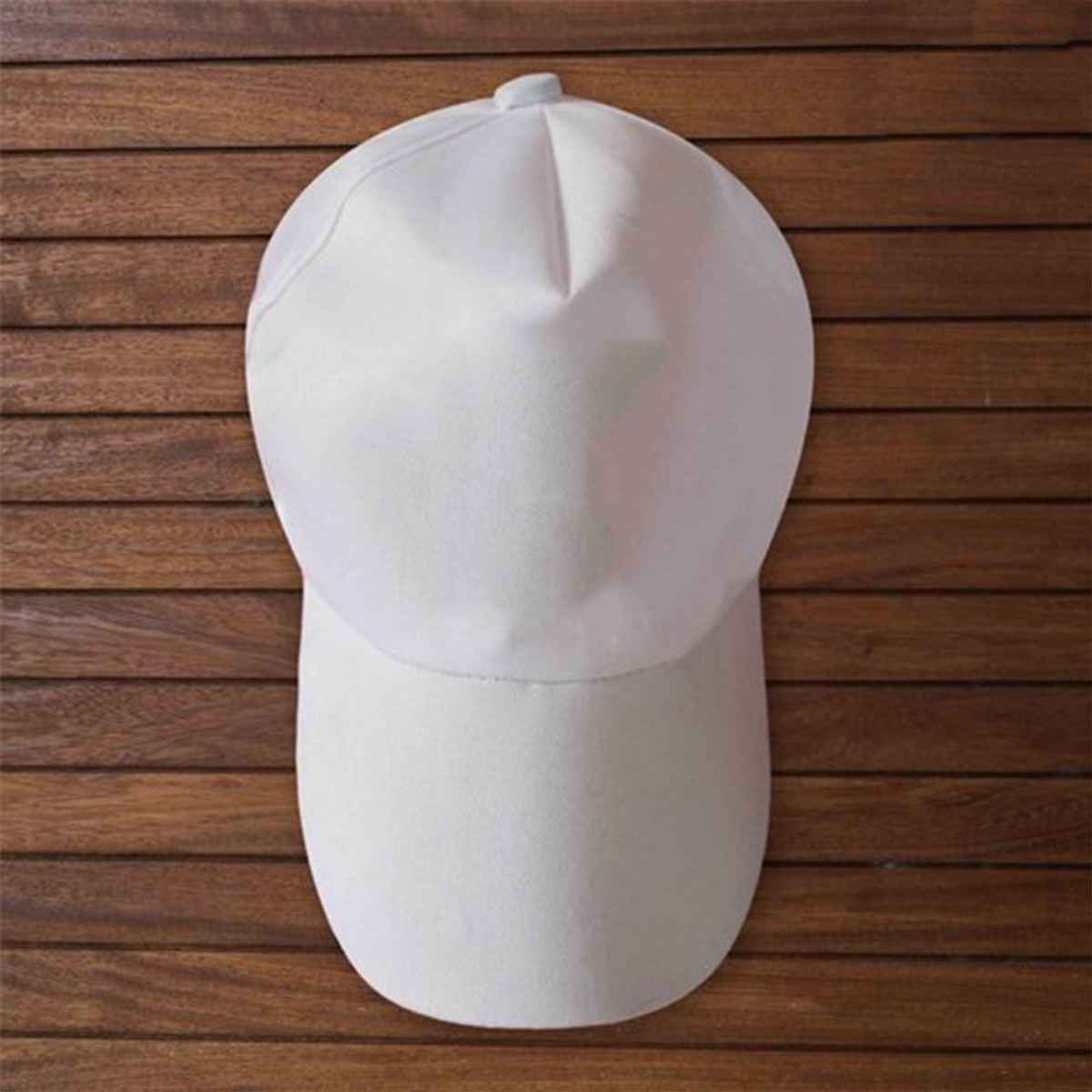 Blynk Unisex Solid Baseball Cap with Adjuable Back | White