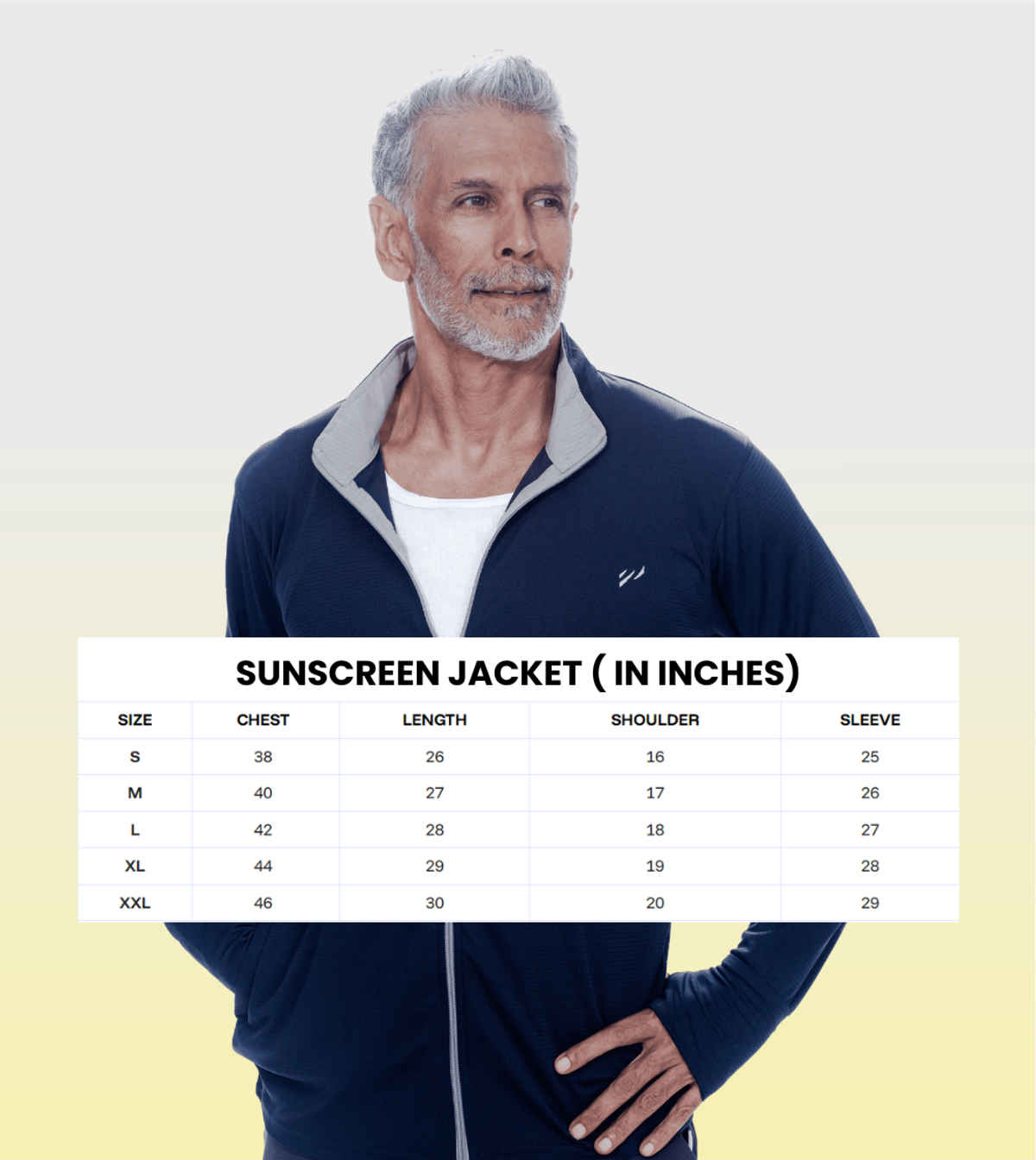 Blue Tyga Men's Sunscreen Jacket - Sje0001 | Navy | M
