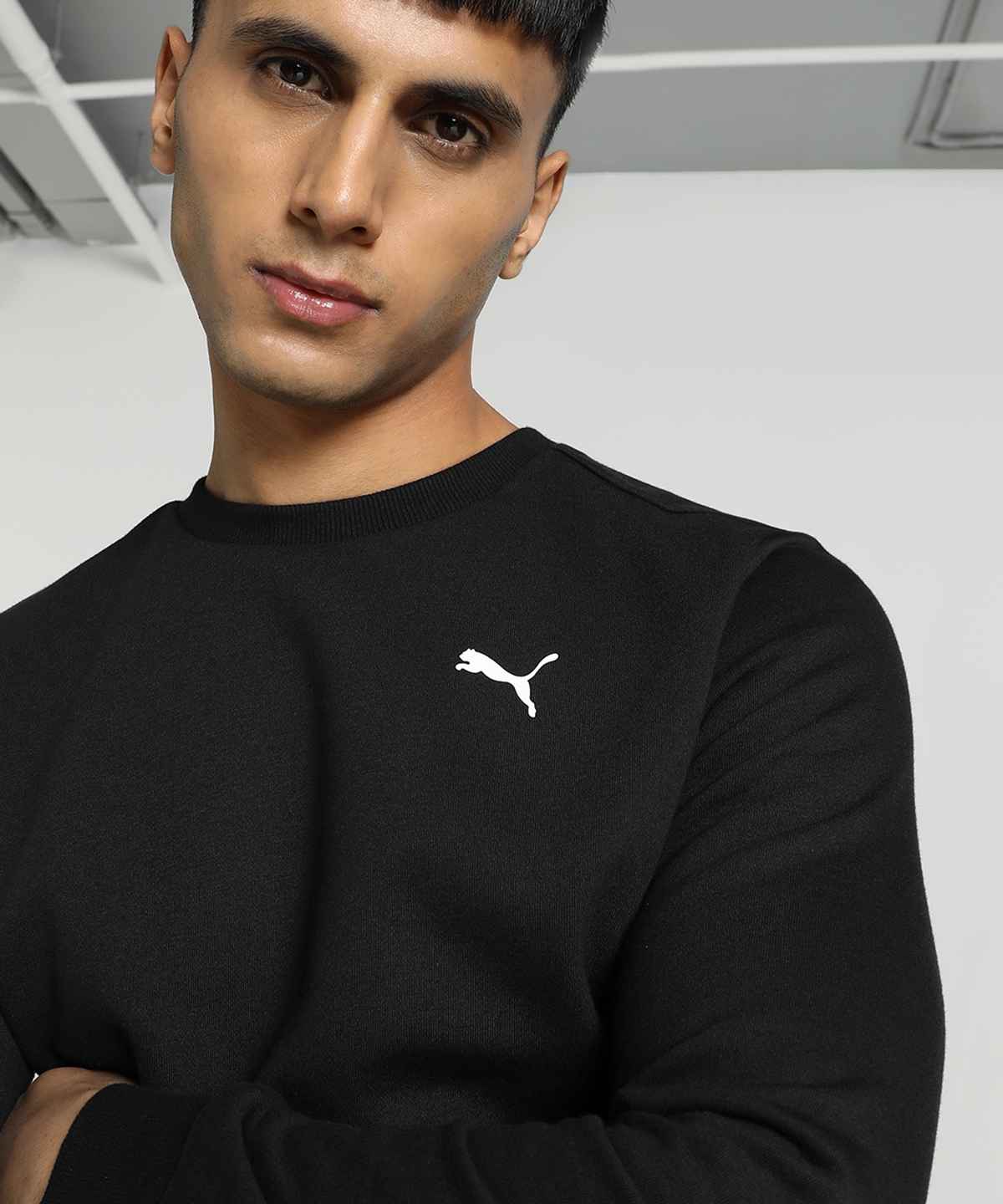Puma Men's Sweatshirt Crew-Neck - Black | M