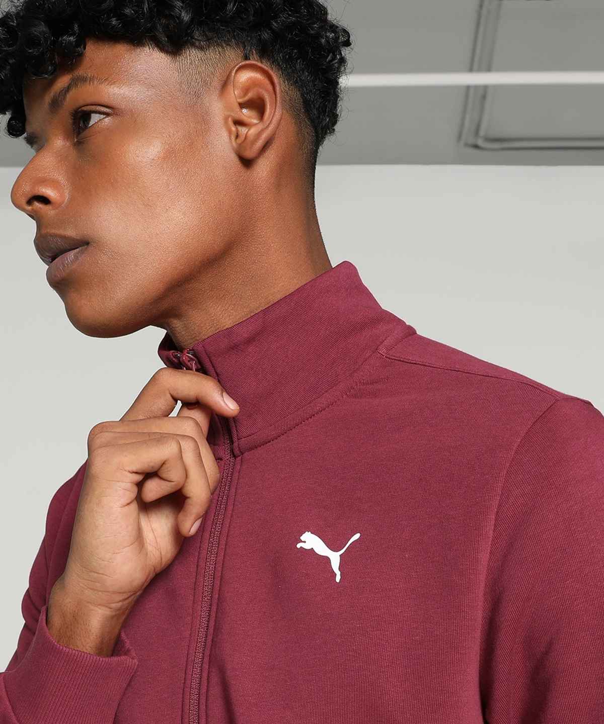 Puma Zippered Full-Zip Men's Slim Fit Jacket | Red | L