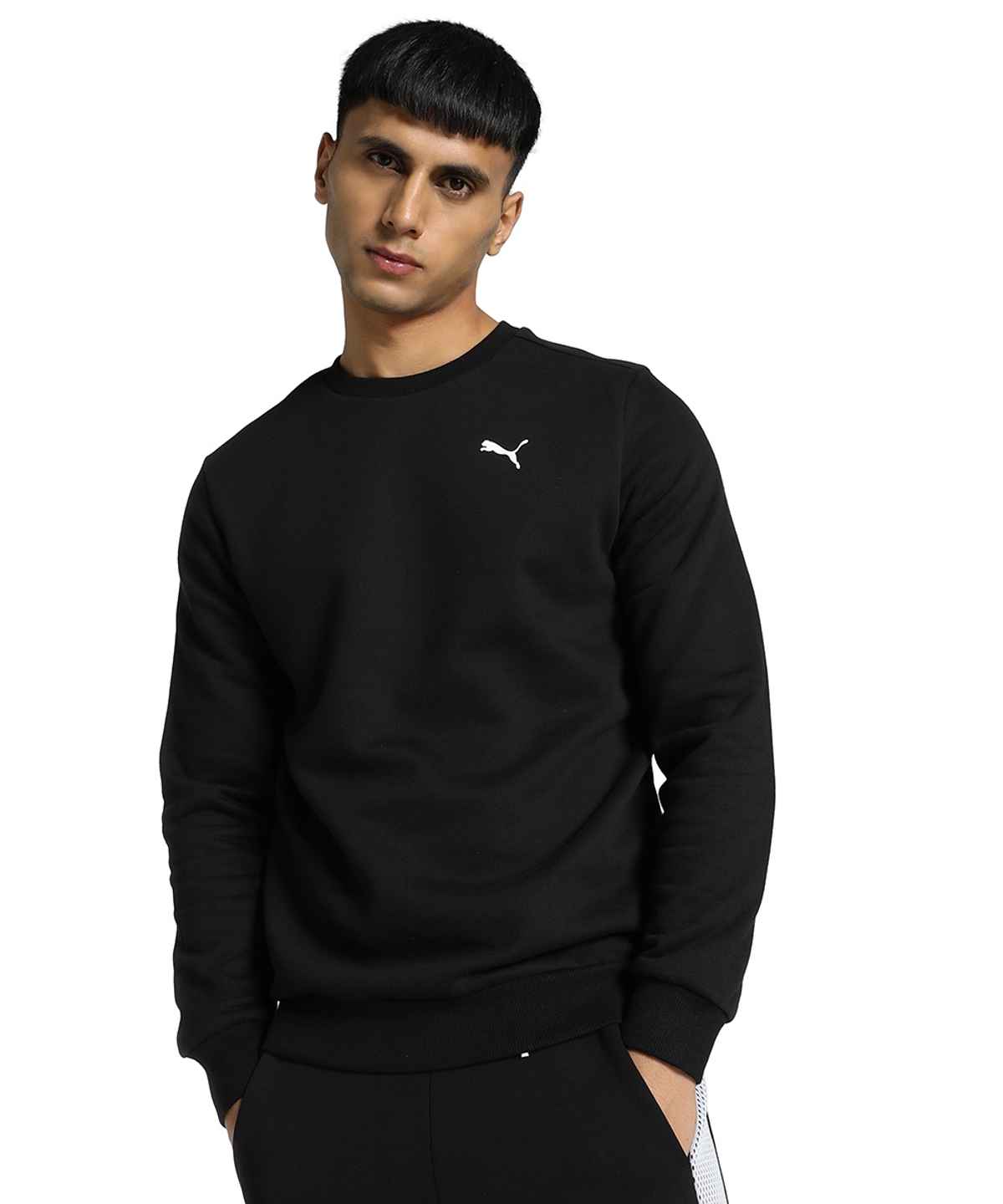 Puma Men's Sweatshirt Crew-Neck - Black | XL
