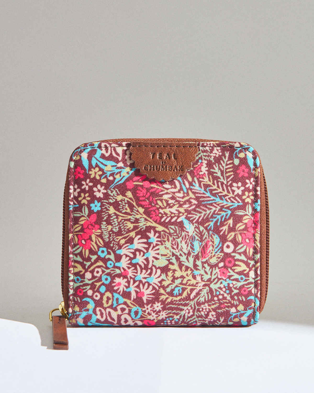 Teal by Chumbak Women's Mini Wallet | Small Wallet, Purse | Rainforest | Brown