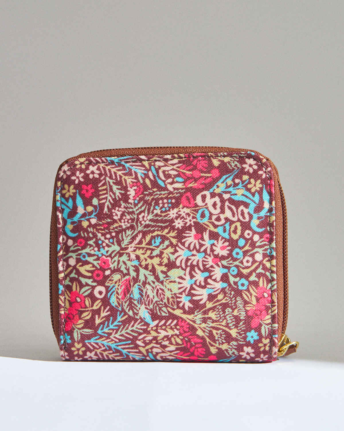 Teal by Chumbak Women's Mini Wallet | Small Wallet, Purse | Rainforest | Brown