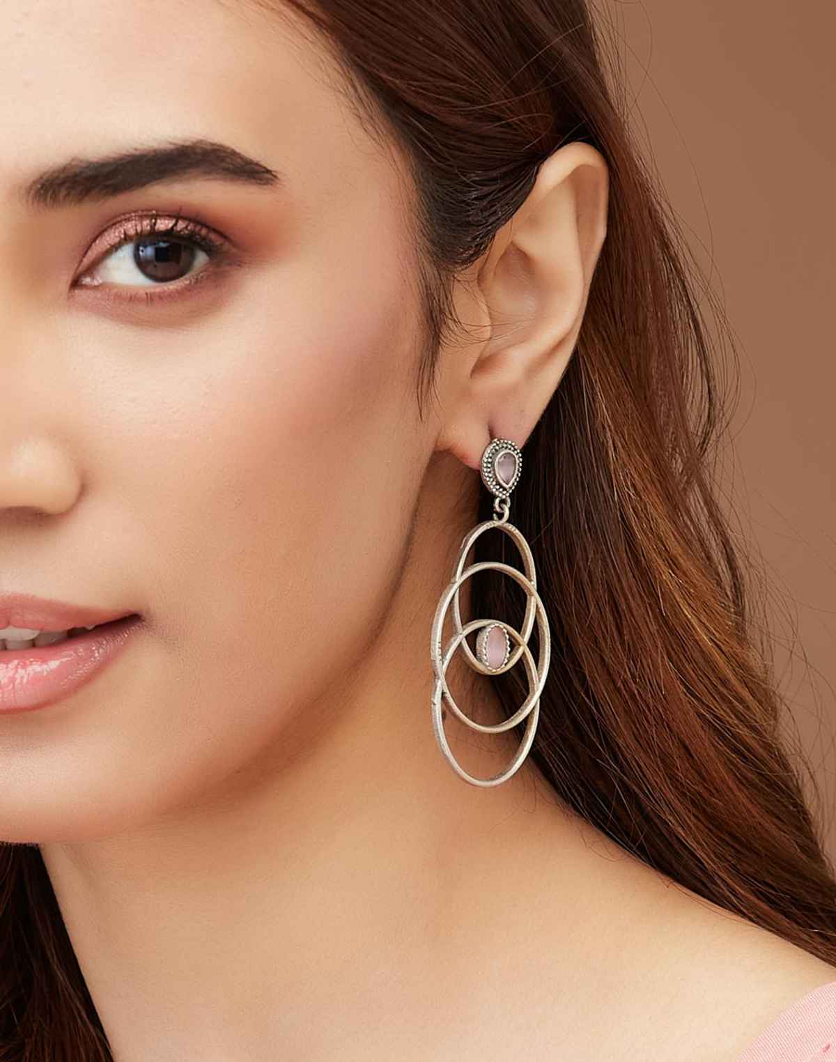 Fabindia Overlap Metal Danglers