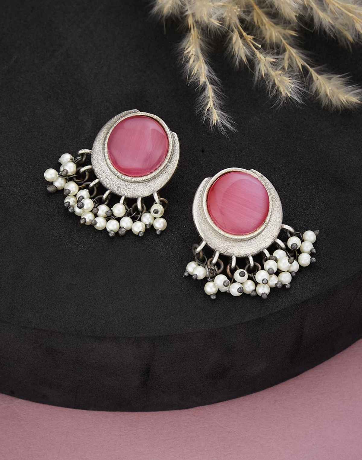 Fabindia Pearl Drop Metal Studs