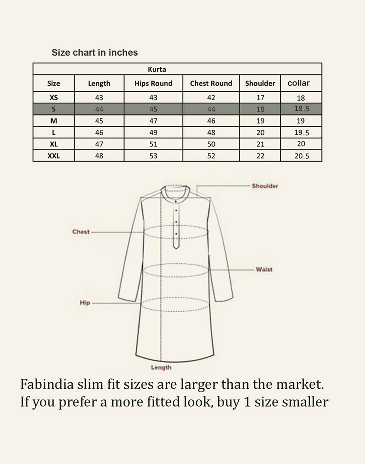 Fabindia Men's Cotton Slim Fit Long Kurta | Yellow - S