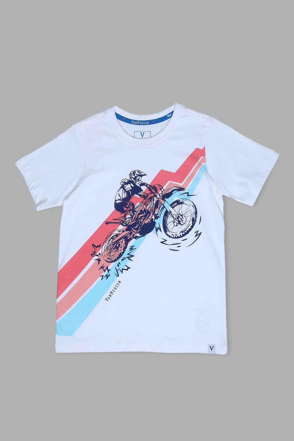 Van Heusen Boys Smart Tech Easy Stain Release T-Shirt | White | 5 to 6 years
