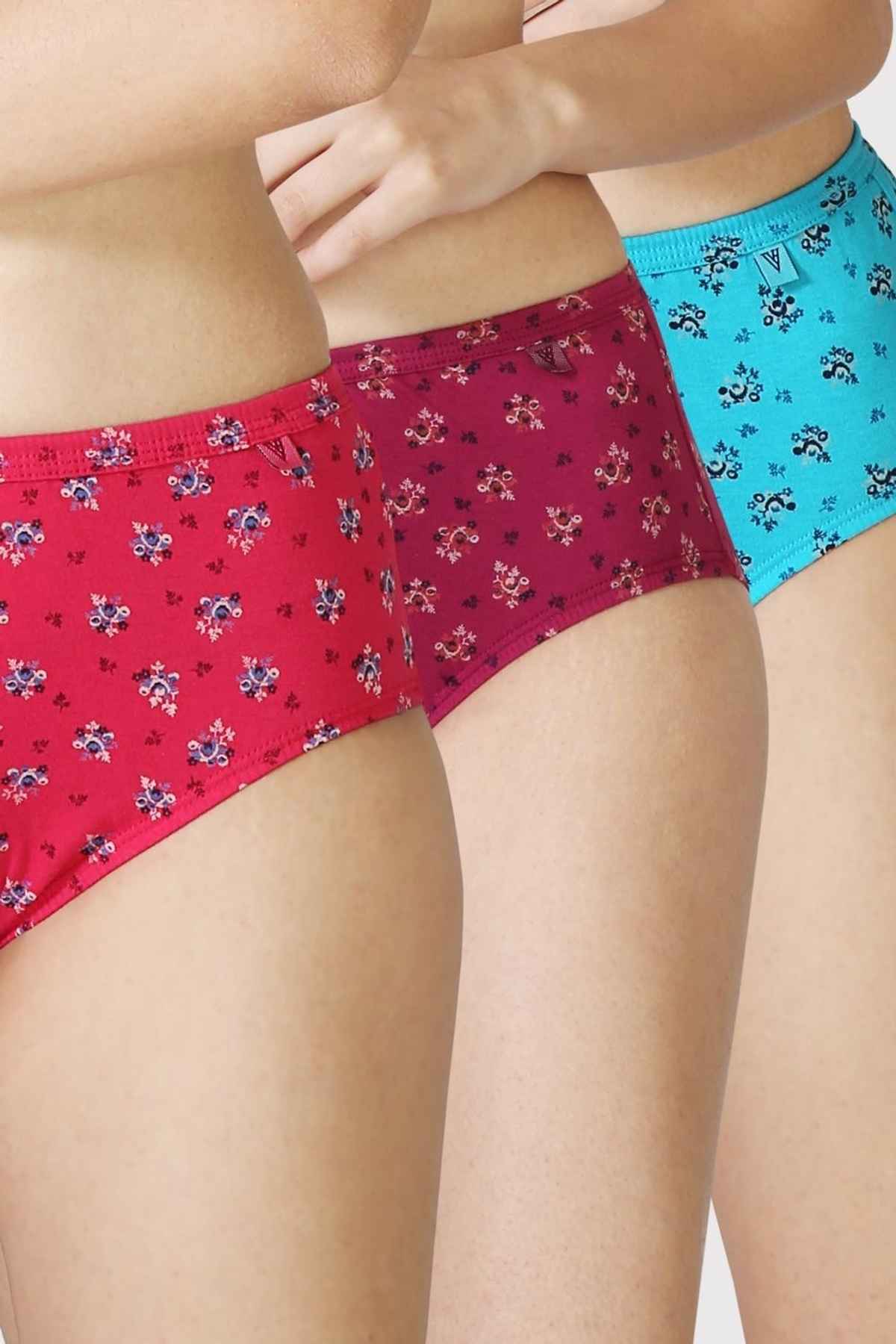 Van Heusen Women Pack of 3 Anti Bacterial Waistband Hipster Panty |XXL |Colour May Vary