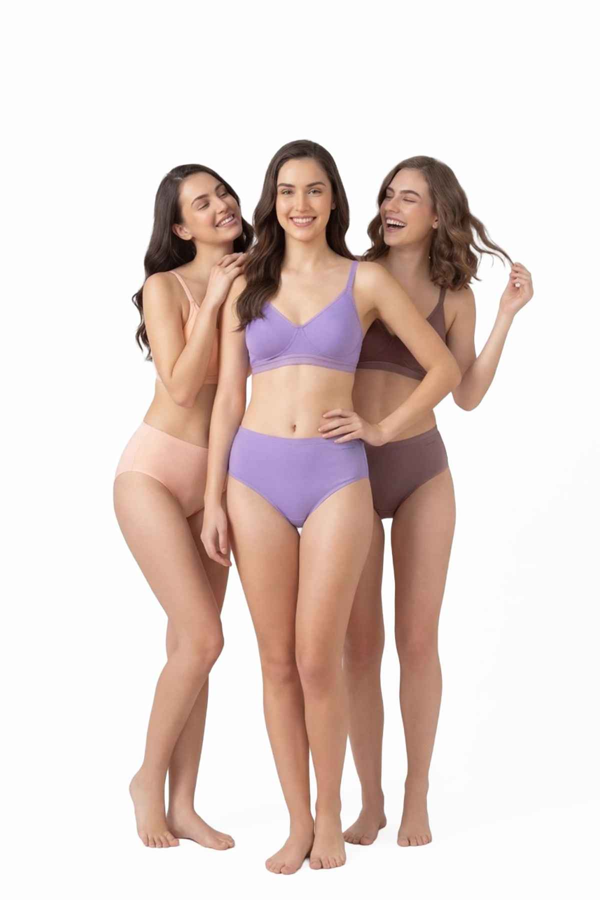Van Heusen Women Cotton Light Assorted Solid Full Coverage Hipster Panty | Pack of 3 -L
