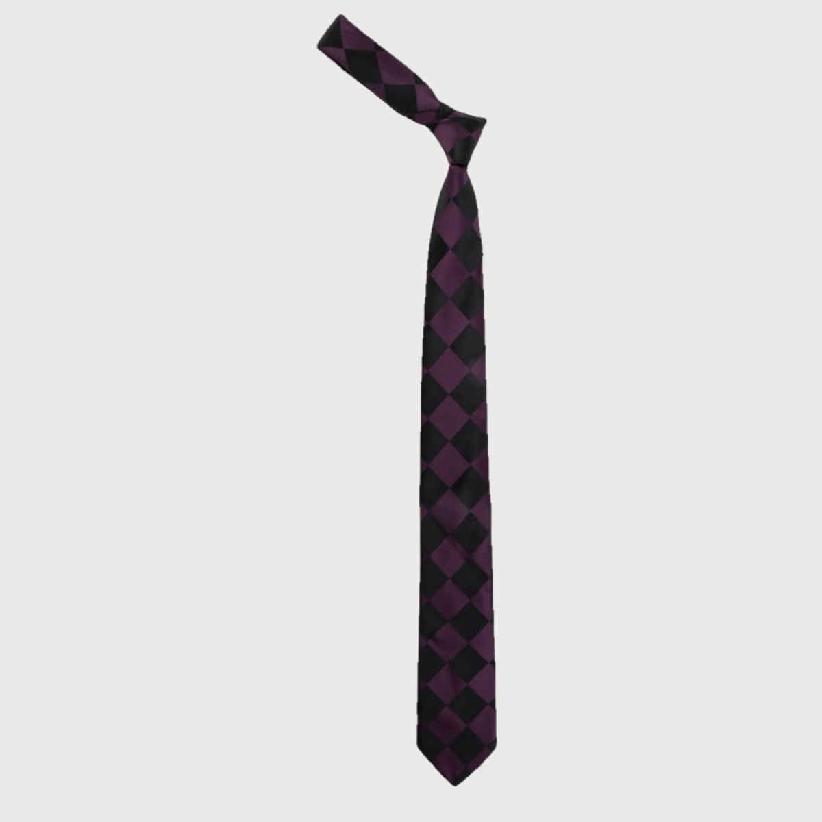 Calvadoss Men's Solid Tie | CALT2001 | Purple and Black