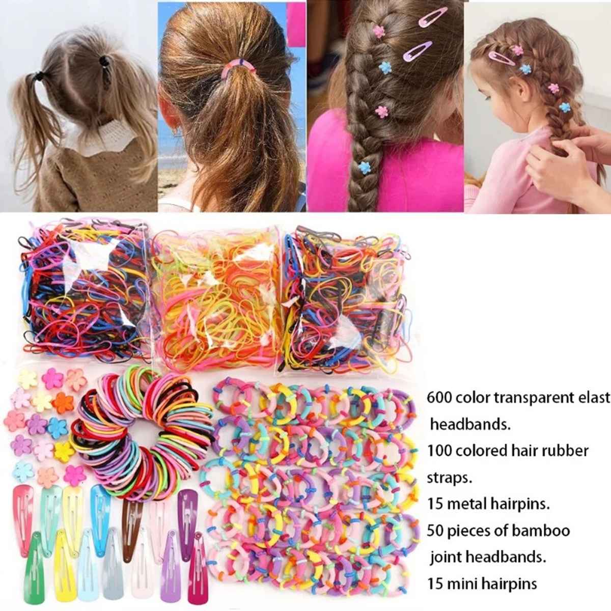Shining Diva Fashion 780 Pcs Flower Bow Hair Accessories Set for Girls Kids Baby Women | 14861zb