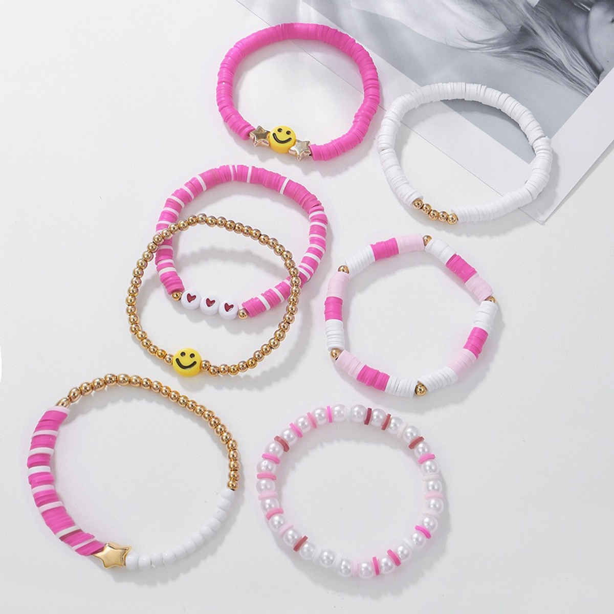Shining Diva Fashion Stylish Multilayer Boho Bohemian Bangle Bracelet for Women and Girls | 15875b