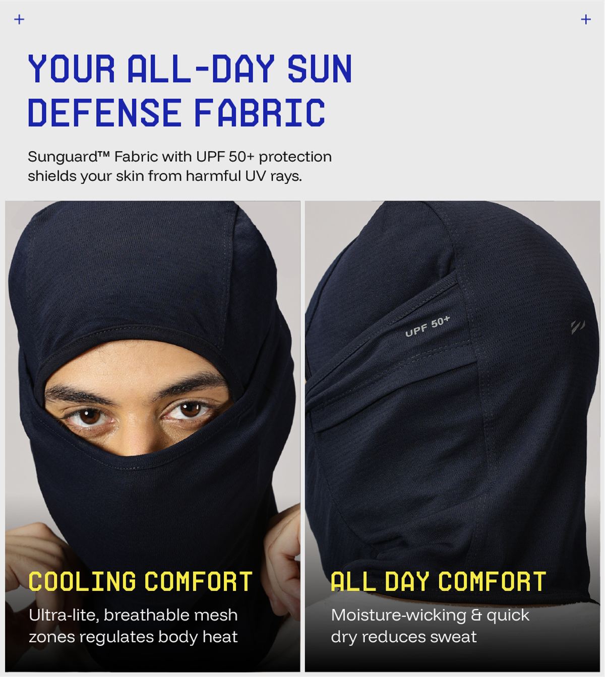 Blue Tyga Sunscreen Face Mask FSE0001 | Navy