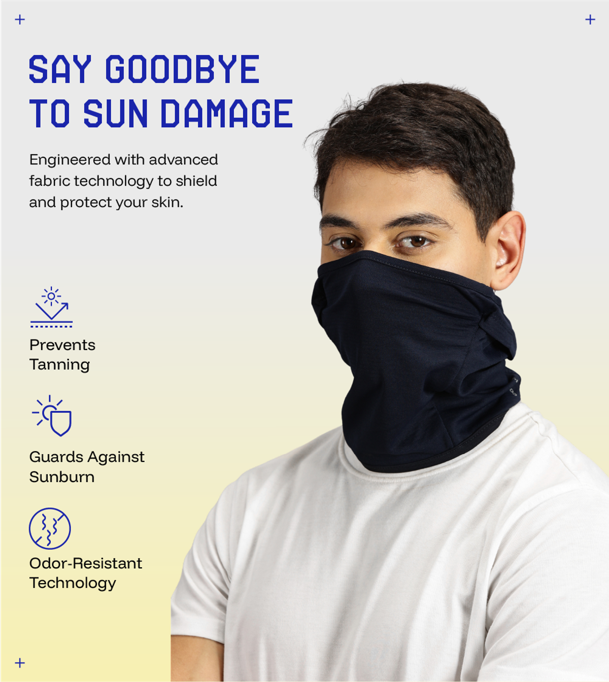 Blue Tyga Sunscreen Face Mask FSE0001 | Navy