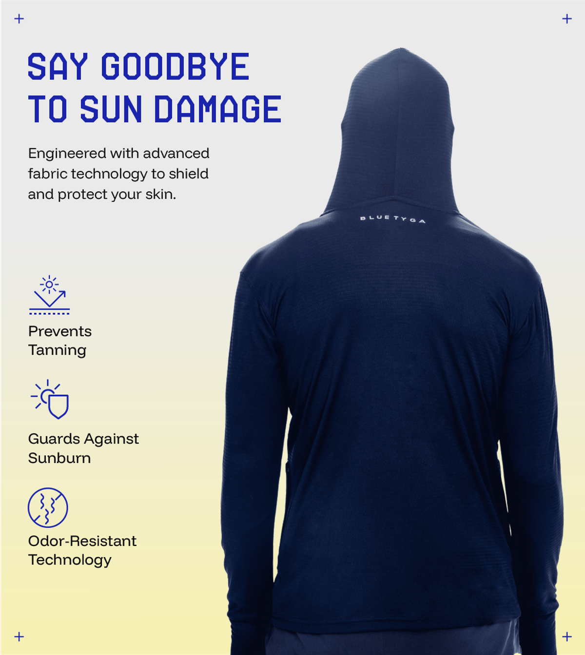 Blue Tyga Men's Sunscreen Jacket - Sje0002 | Navy | XL